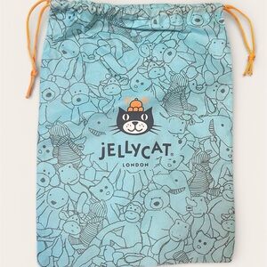 Jellycat Medium Drawstring Bag 15.5 x 11.5 Soft Plush AUTHENTIC Drawstring Pouch